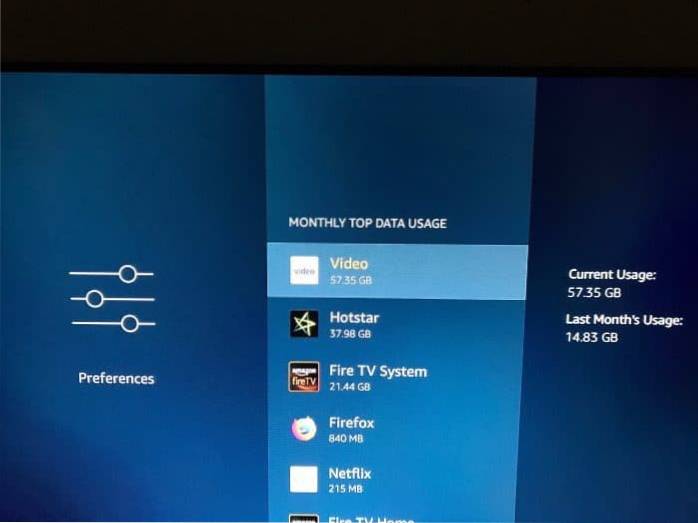 Jak zkontrolovat využití dat na Amazon Fire TV Stick