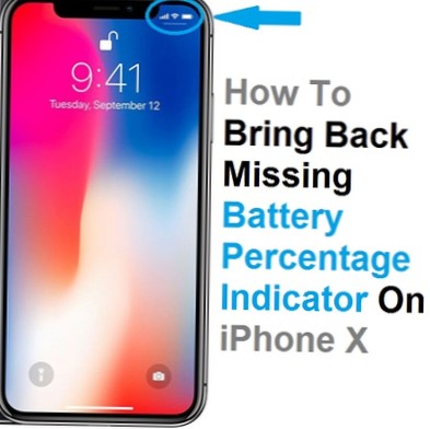 Come controllare la percentuale della batteria di iPhone X