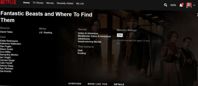Jak zjistit, kdy titul opouští Netflix