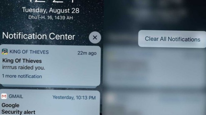 So löschen Sie alle Benachrichtigungen auf Nicht-3D-Touch-iPhones