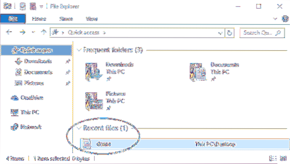 How To Clear Recent Files From Quick Access In Windows 10