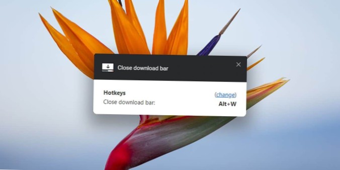 Slik lukker du nedlastingslinjen for Chrome med en hurtigtast