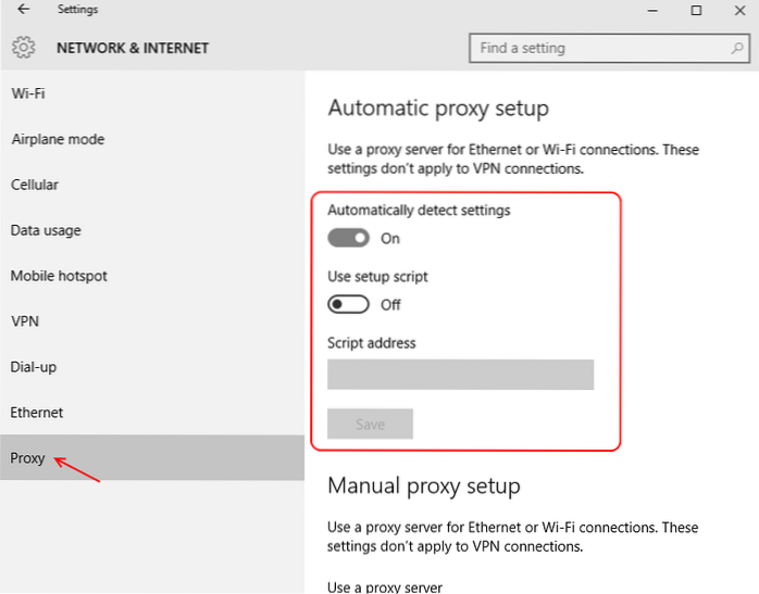 Een nieuwe proxy-setup Edge-browser configureren