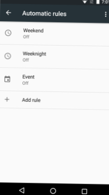 So konfigurieren Sie Regeln in Android 6 nicht stören.0