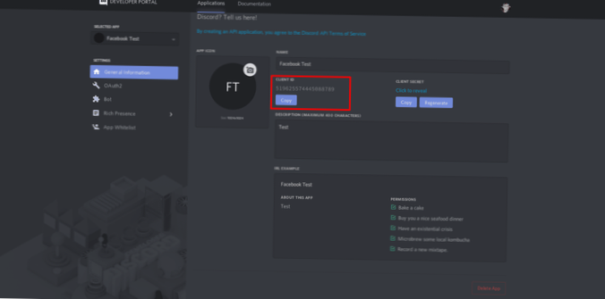 Cum se conectează Facebook Messenger la Discord pe Linux