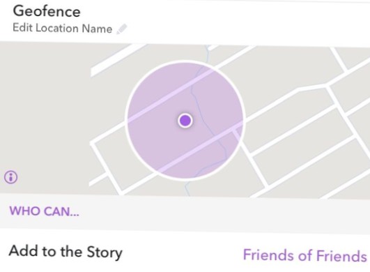 Cómo crear una historia geo cercada en Snapchat