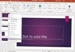 How to create a hide slides preset in PowerPoint