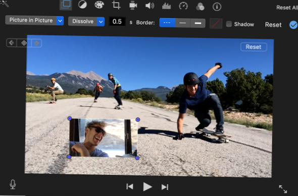 Comment créer une vidéo image dans l'image dans iMovie sur macOS