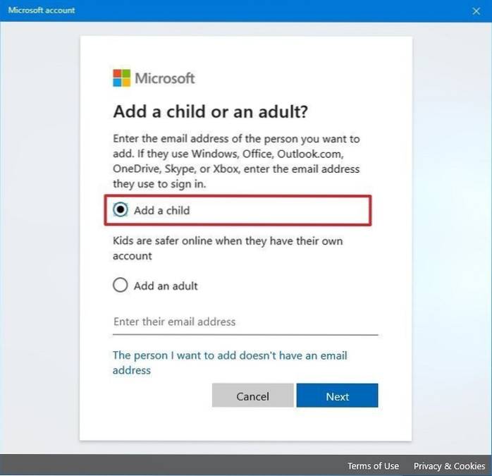 Jak vytvořit a spravovat podřízený účet v systému Windows 10