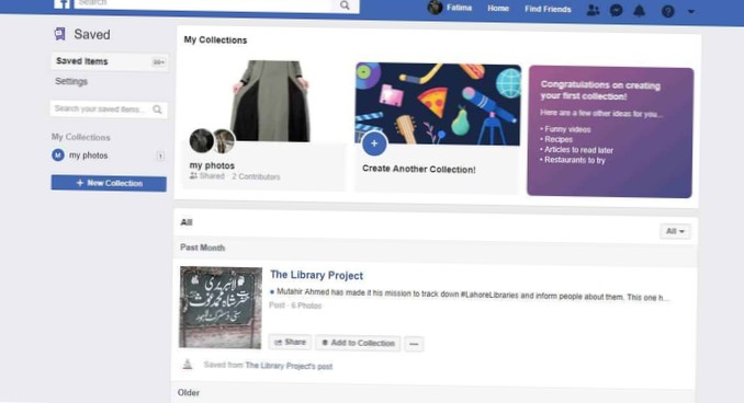 Comment créer et partager des collections sur Facebook