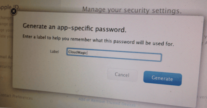 App-specifieke wachtwoorden maken voor een Apple ID