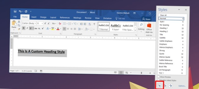 Como criar estilos de títulos personalizados em MS Word