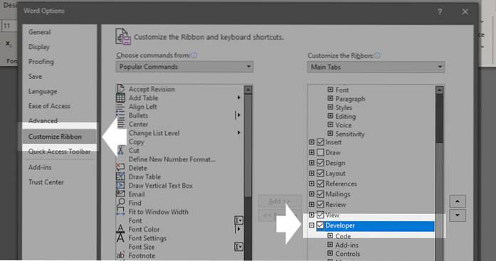 How to create Fillable forms in Microsoft Word 2016
