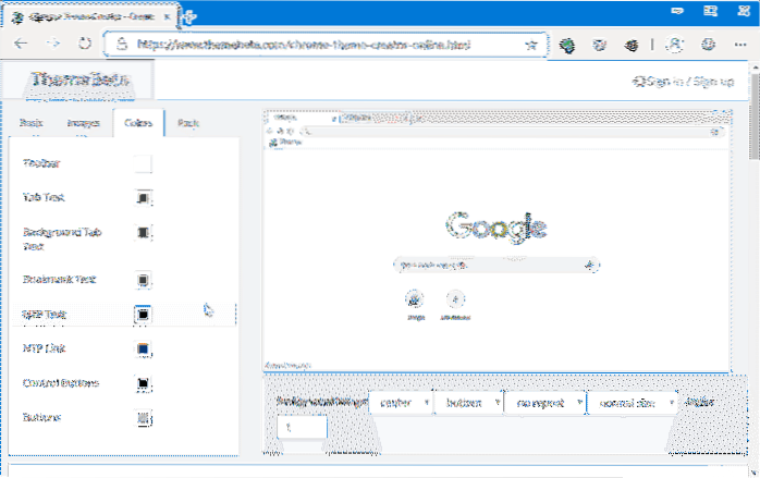 Jak vytvořit motiv Google Chrome online
