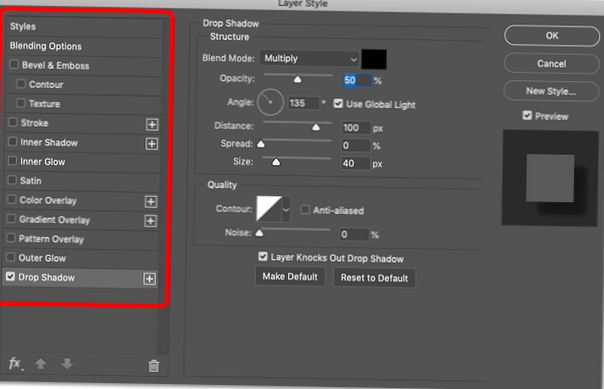 How to create layer effect presets in Photoshop