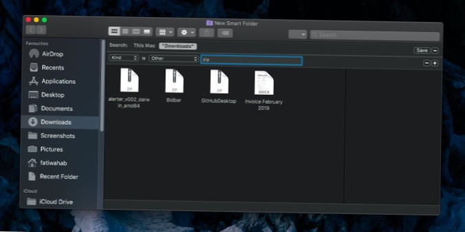 Jak vytvořit inteligentní složky v systému macOS