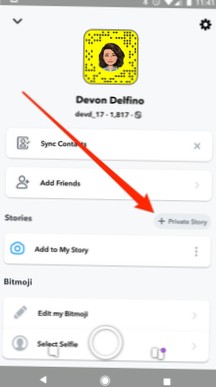 Cómo crear historias de Snapchat con amigos