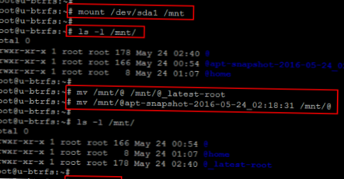How To Create Snapshots With BtrFS On Linux