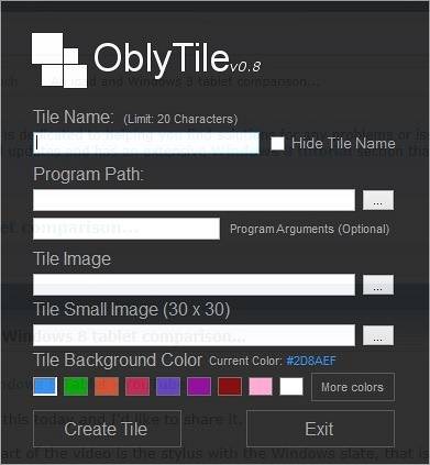 How To Create Tiles With Custom Colors On Start Screen