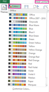 How To Customize A Color Scheme In Microsoft Office