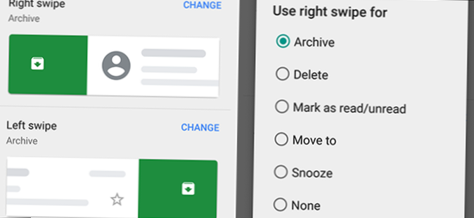 Jak přizpůsobit gesta prstů v Gmailu