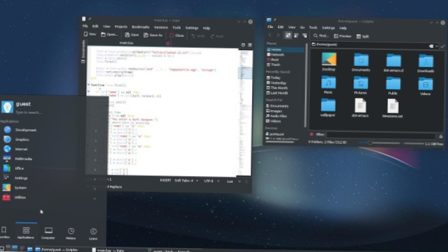 Jak přizpůsobit plochu KDE