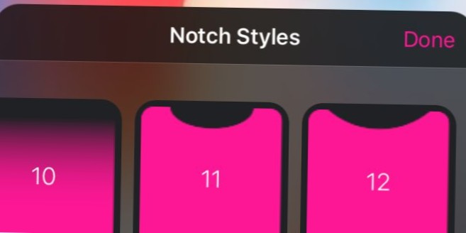 Comment personnaliser l'encoche sur iPhone X