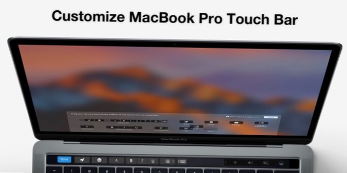 Sådan tilpasses berøringslinjen på en MacBook Pro