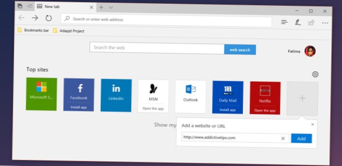 So passen Sie Top-Sites in Microsoft Edge an