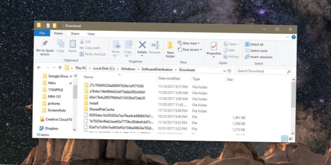 Cómo eliminar una actualización de Windows 10 descargada en su sistema
