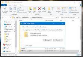 How to delete files protected by TrustedInstaller in Windows 10