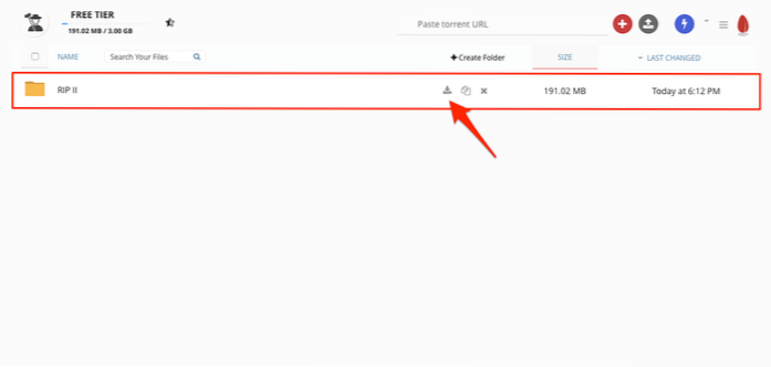 Come scaricare direttamente Torrent utilizzando il servizio Cloud
