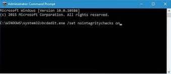 Come disabilitare la firma del driver di dispositivo in Windows 10