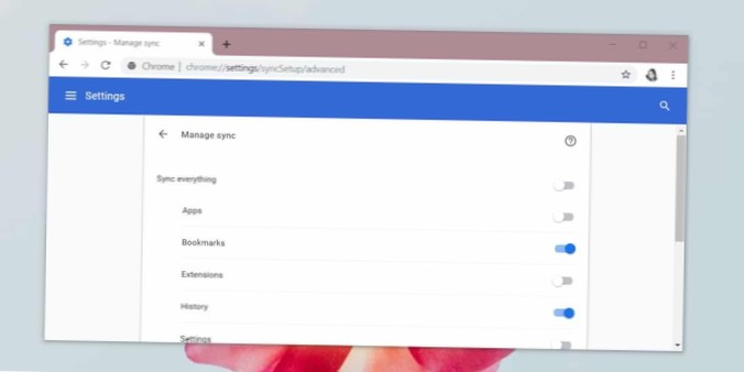 Jak zakázat synchronizaci rozšíření v prohlížeči Chrome bez deaktivace synchronizace
