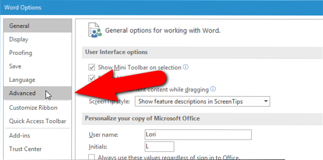 Como desativar o sombreamento de campo no Microsoft Word 16
