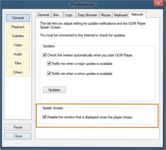 How To Disable GOM Media Player Popup Ads