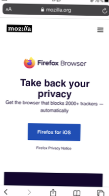So deaktivieren Sie Bilder in Firefox für iOS