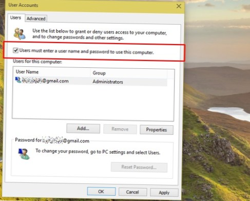 So deaktivieren Sie den Anmeldebildschirm in Windows 10