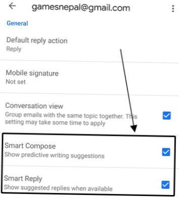 Como desativar respostas inteligentes no Gmail