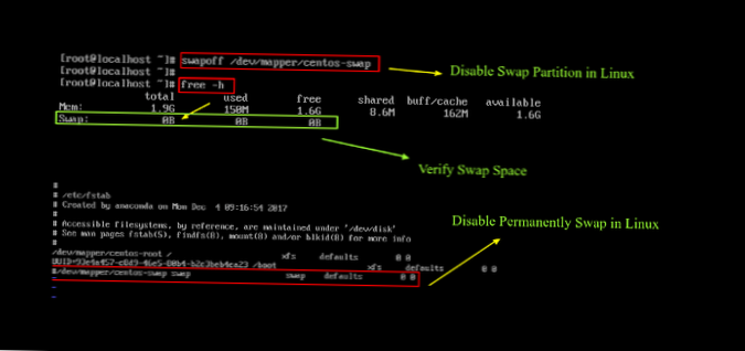 How to disable SWAP on Linux