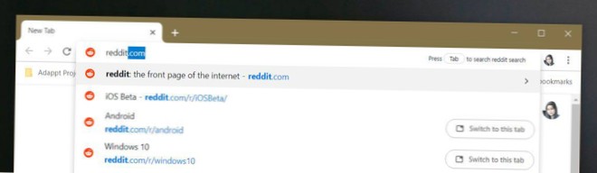 How To Disable Switch To Tab Suggestions In Chrome
