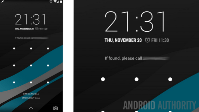 Cum se afișează informații de contact pe ecranul de blocare al telefonului Android
