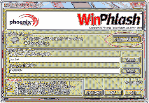 Jak downgrade systému Phoenix BIOS pomocí WinPhlash