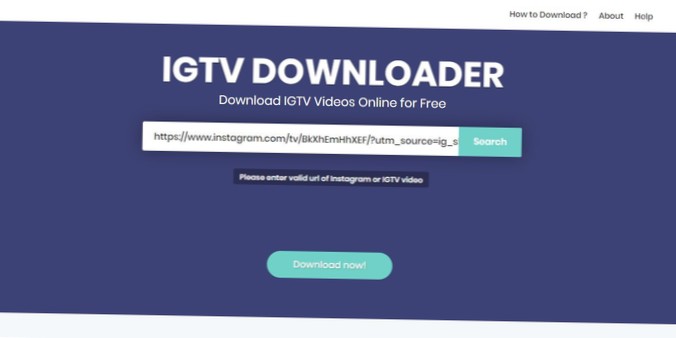 Como fazer download de vídeos IGTV?