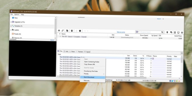How to download torrent files in sequence on Windows 10