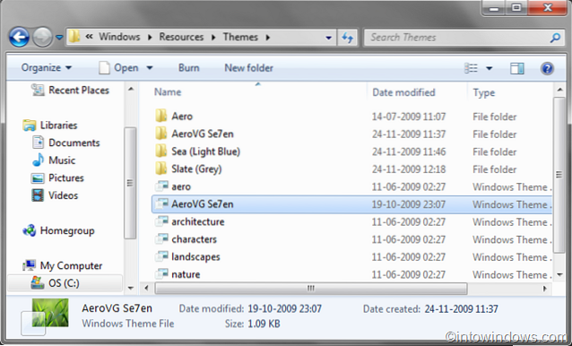 How To Easily Install/Apply Third Party Themes In Windows 7
