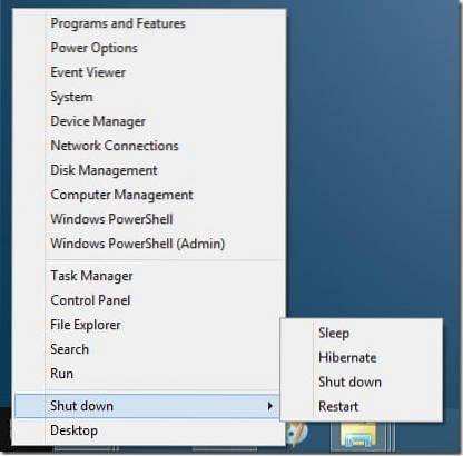 Hoe u Windows 8 eenvoudig kunt afsluiten, opnieuw opstarten of in slaapstand kunt brengen.1