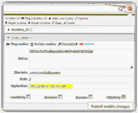 Como editar datas de expiração de cookies em seu navegador da web