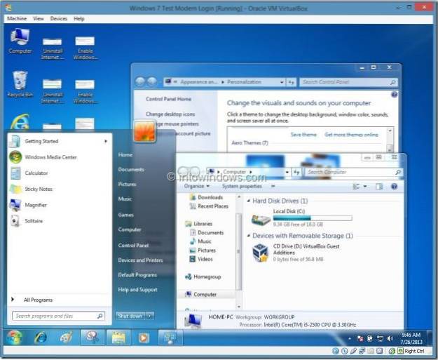How To Enable Aero In VirtualBox
