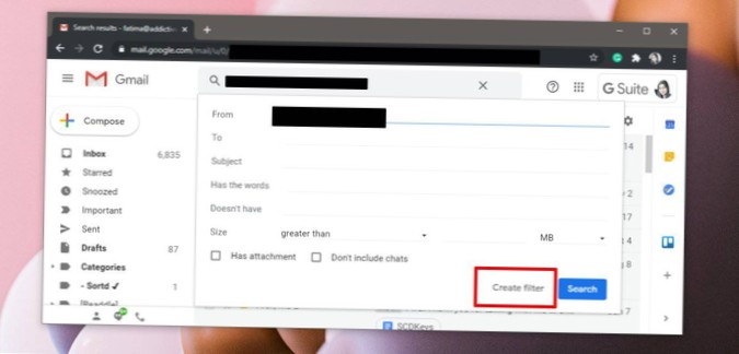 So aktivieren Sie Benachrichtigungen für einen Absender in Google Mail